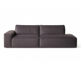 Scott Right Facing Chaise Fabric Sofa, Slate - Pet Friendly Fabric